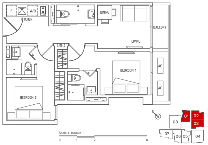 Site Plan 8 Farrer Suites